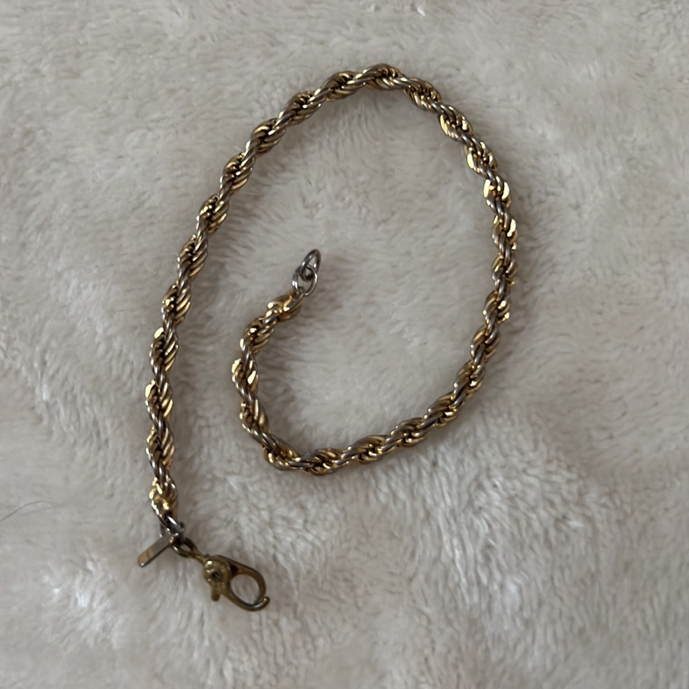 Monet  vintage gold tone fashion bracelet rolled gold bracelet